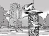 Illustration of Brown-headed Nuthatch (Sitta pusilla) (#2944)